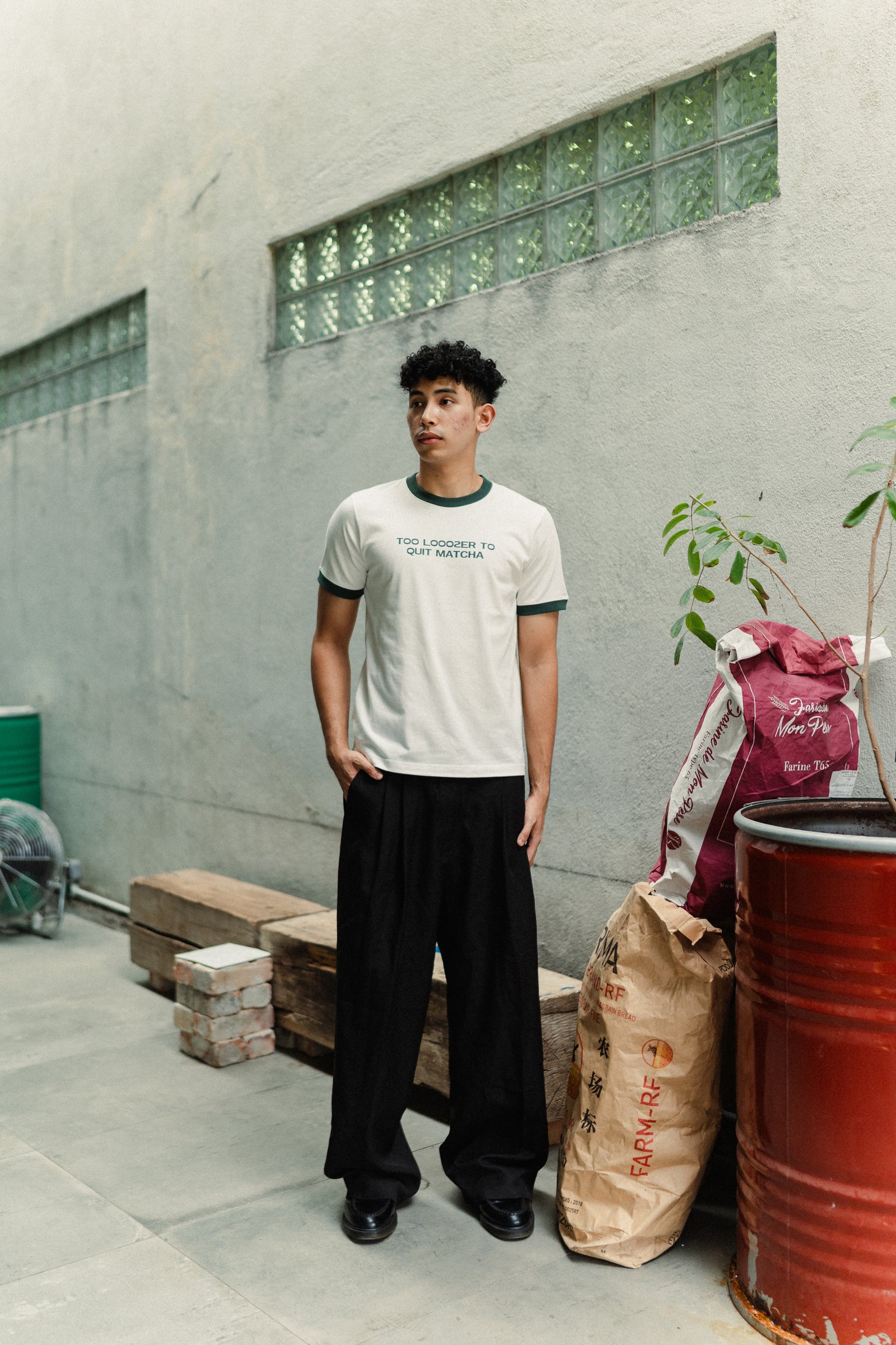 "Too Looozer To Quit Matcha" Ringer Tee