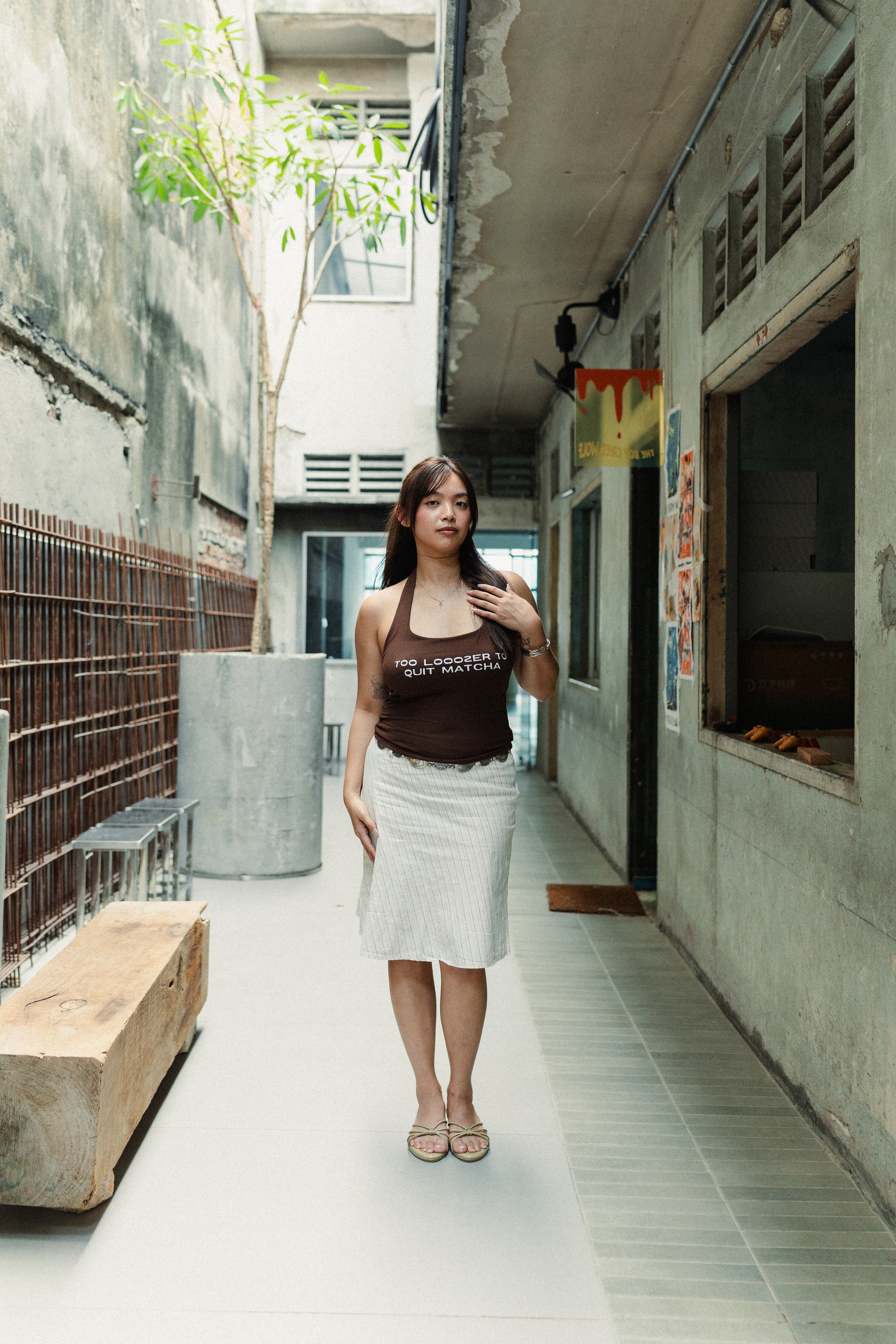 "Too Looozer To Quit Matcha" Halter Top