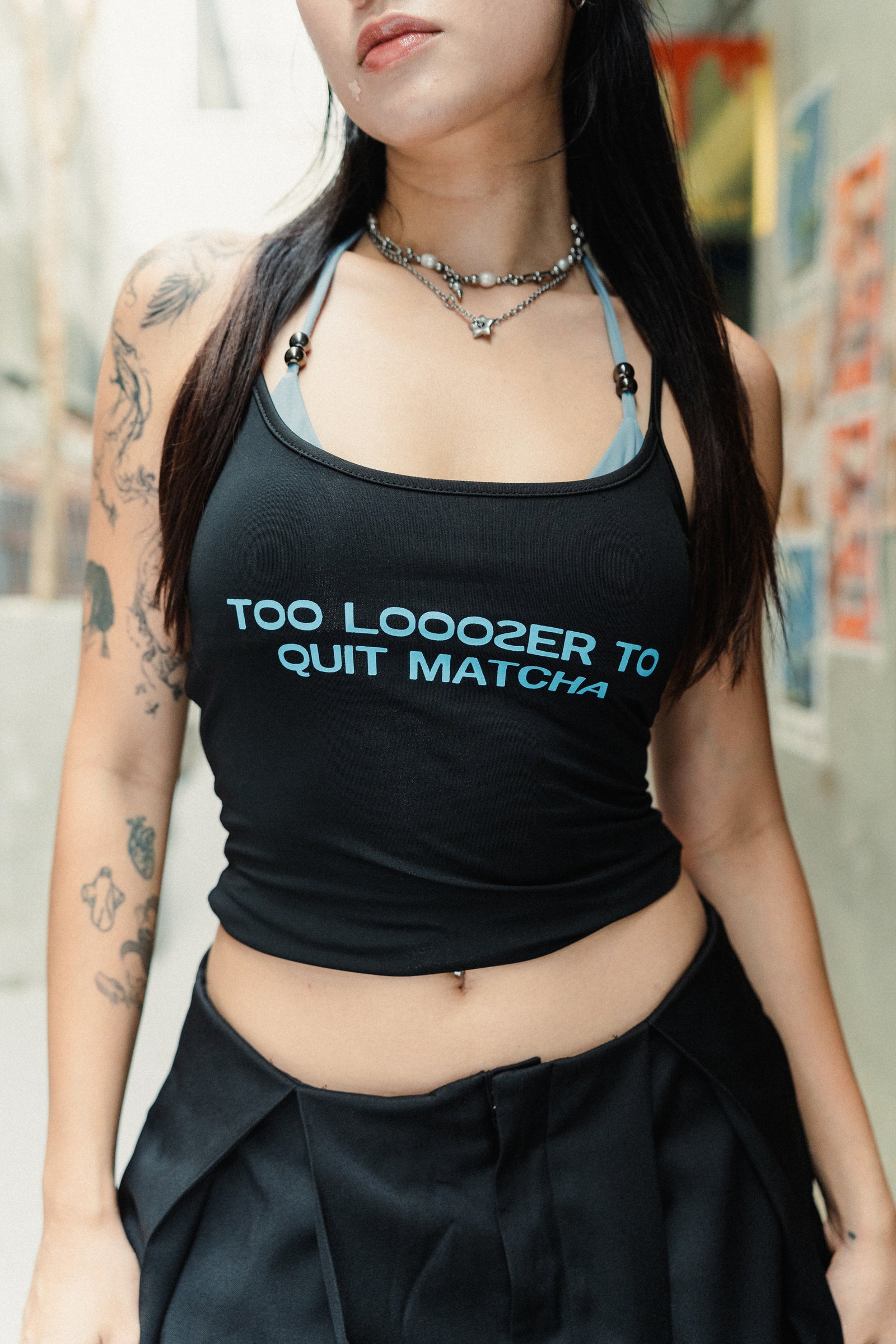 "Too Looozer To Quit Matcha"  Crop Top
