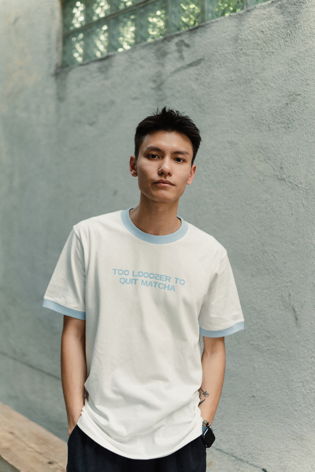 "Too Looozer To Quit Matcha" Ringer Tee