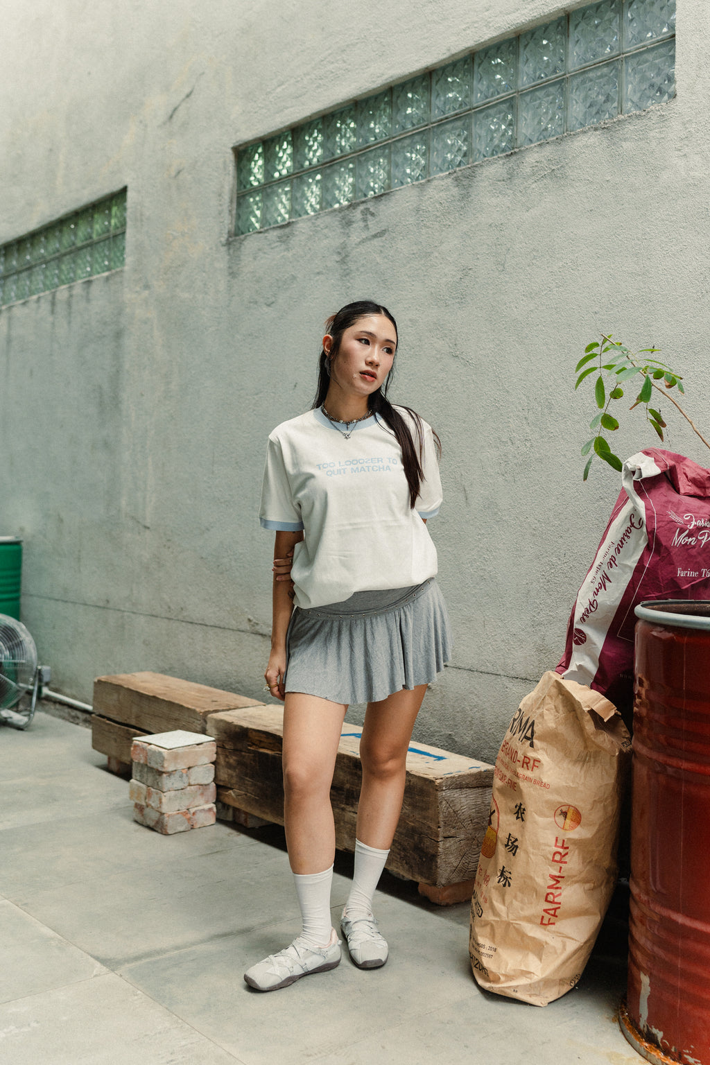 "Too Looozer To Quit Matcha" Ringer Tee